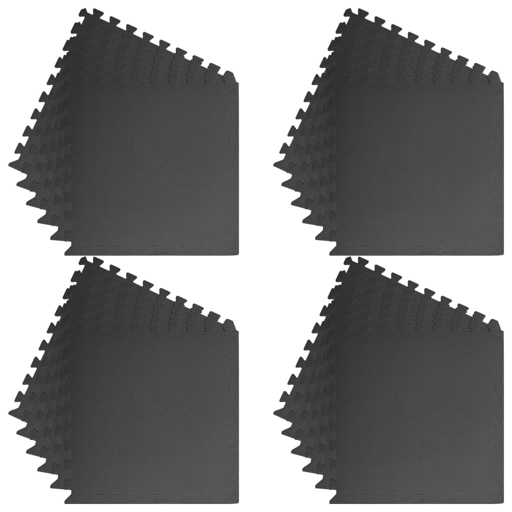 Floor Mats 24 pcs 8.64 ㎡ EVA Foam Black 15 Floor Mats 24 pcs 8.64 ㎡ EVA Foam Black